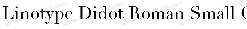 Linotype Didot Roman Small Caps & Oldstyle Figures字体转换